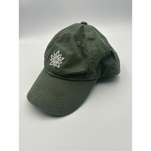 Alpine Design Forest Green Edelweiss Flower Snapback Hat Boulder Colorado Cap
